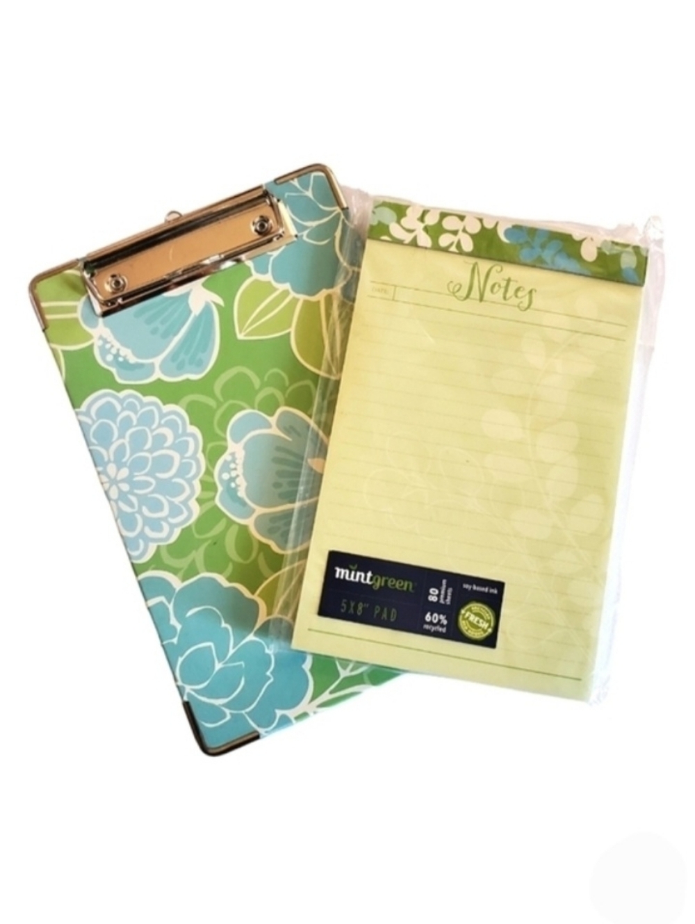 MintGreen Mini Clipboard & Notes Pad NIP